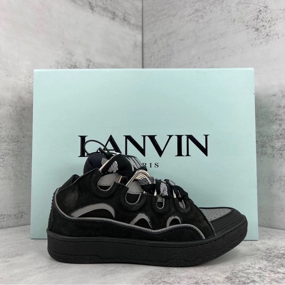 Lanvin Curb Sneakers 'Black Grey'